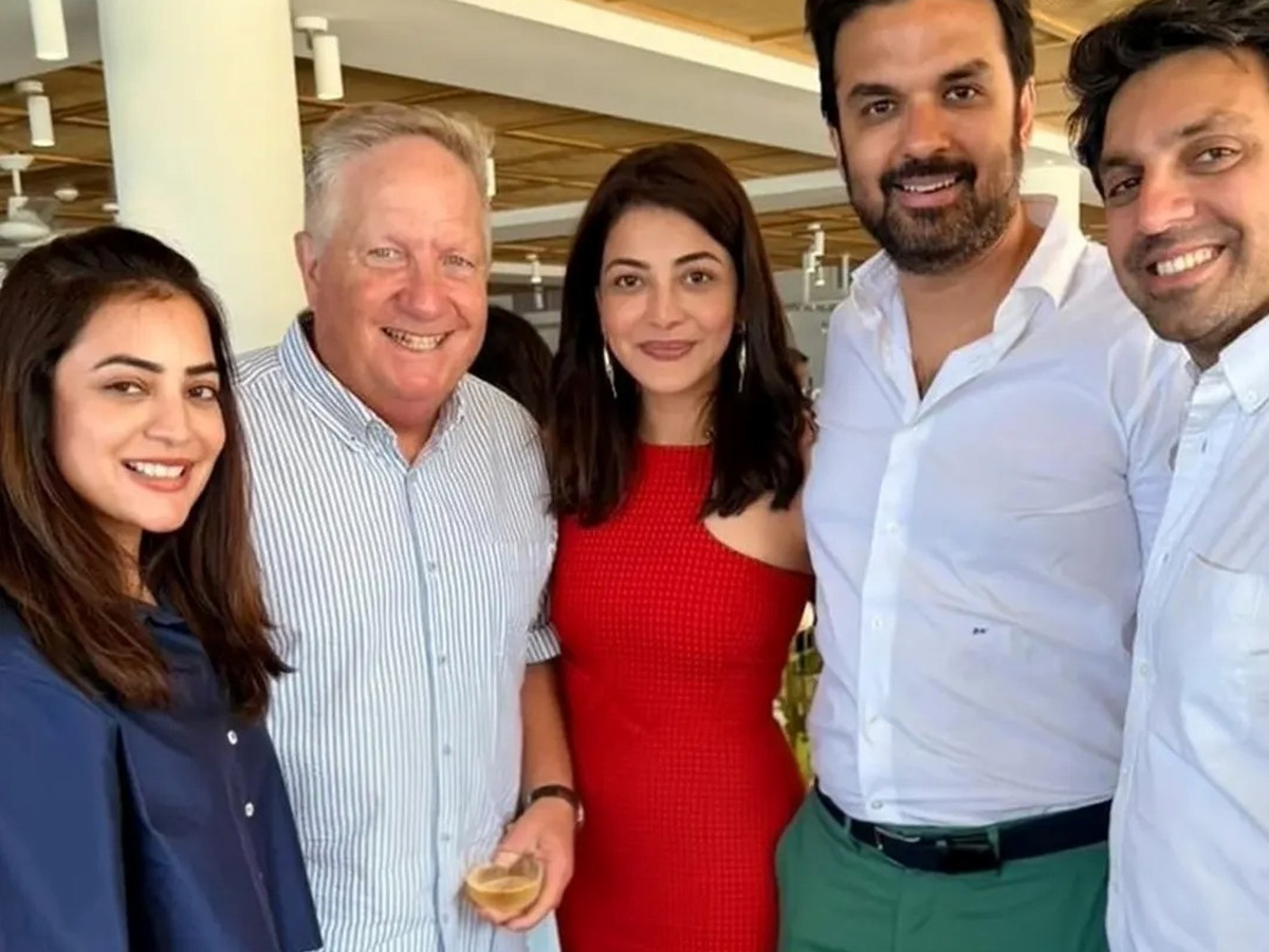 Kajal Aggarwal with Her Husband During India vs Australia 4Th T20 Photos3