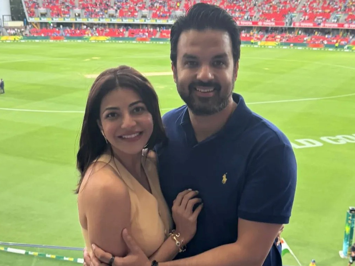 Kajal Aggarwal with Her Husband During India vs Australia 4Th T20 Photos1