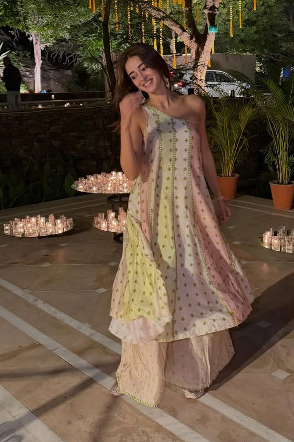 Bollywood Beauty Ananya Panday Attended Her Friend Wedding Photos9