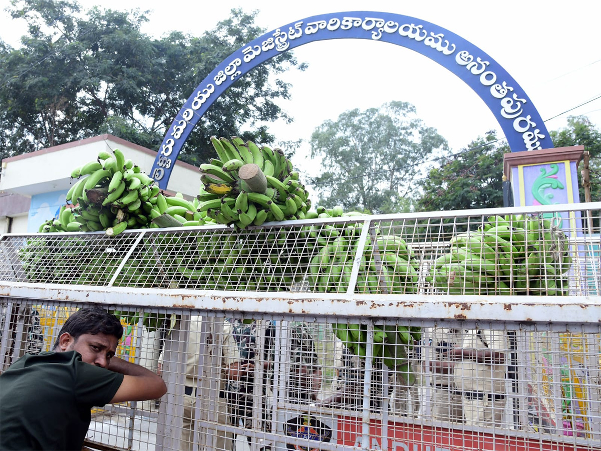 Banana Farmers Huge Protest Against Chandrababu Govt At Anantapur6