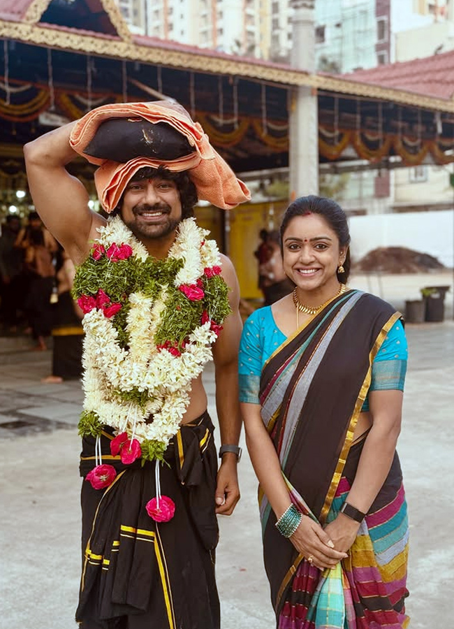 Varun Sandesh started for Sabarimala with sacred Irumudi: Photos6