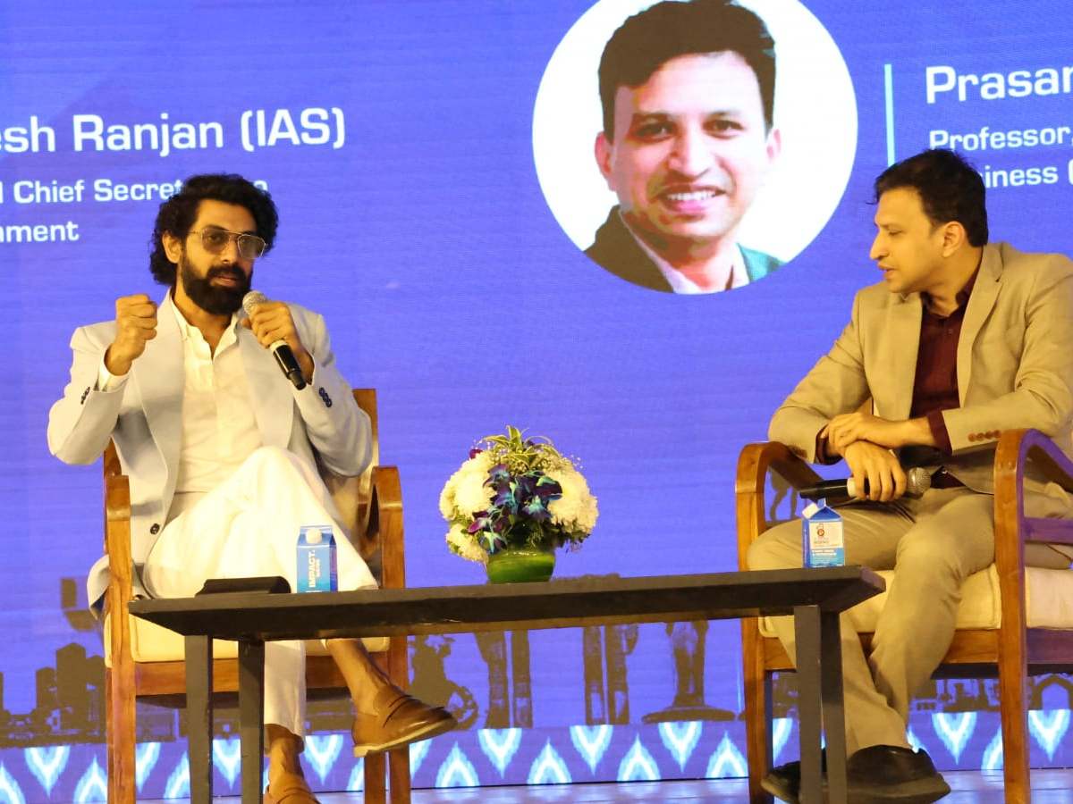 Tollywood Hero Rana At Telangana Rising Global Summit Photos2