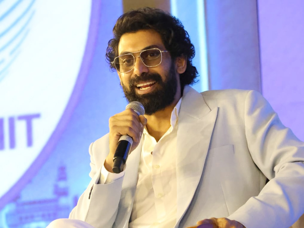 Tollywood Hero Rana At Telangana Rising Global Summit Photos3