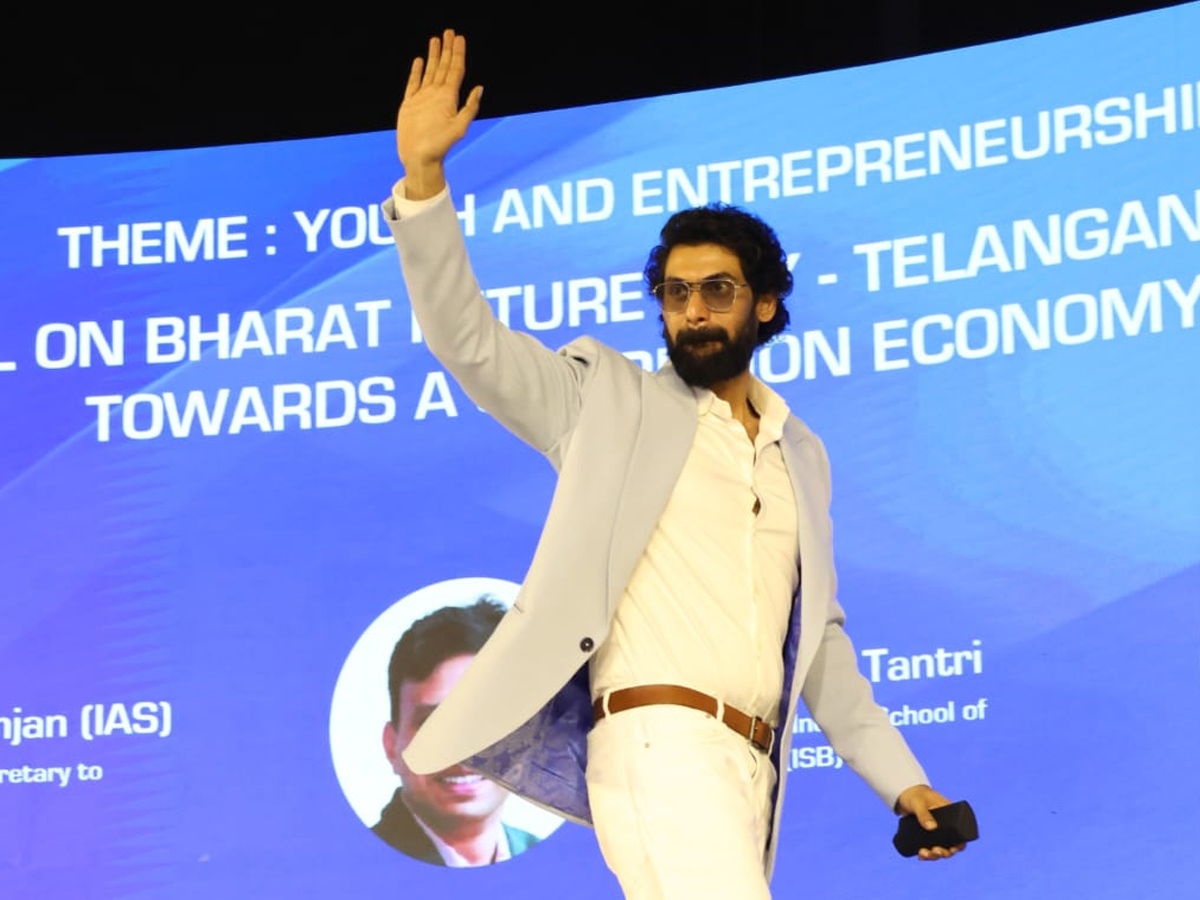 Tollywood Hero Rana At Telangana Rising Global Summit Photos4