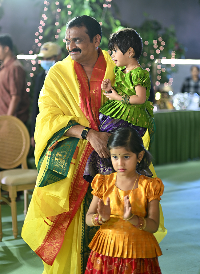 Srinivasa Kalyanam At Producer Bandla Ganesh's Residence Photos11