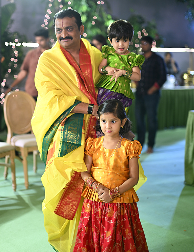 Srinivasa Kalyanam At Producer Bandla Ganesh's Residence Photos12