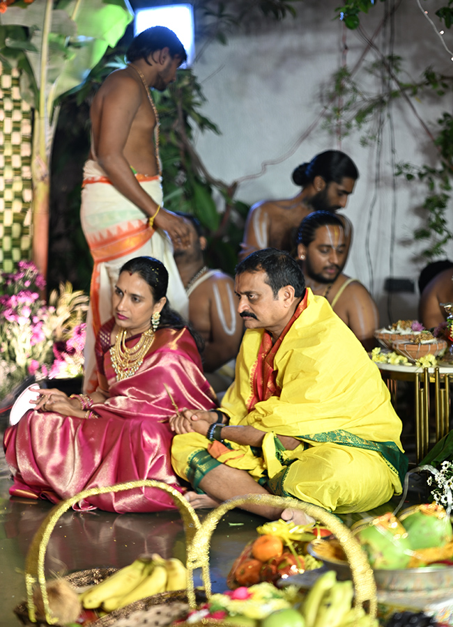 Srinivasa Kalyanam At Producer Bandla Ganesh's Residence Photos23