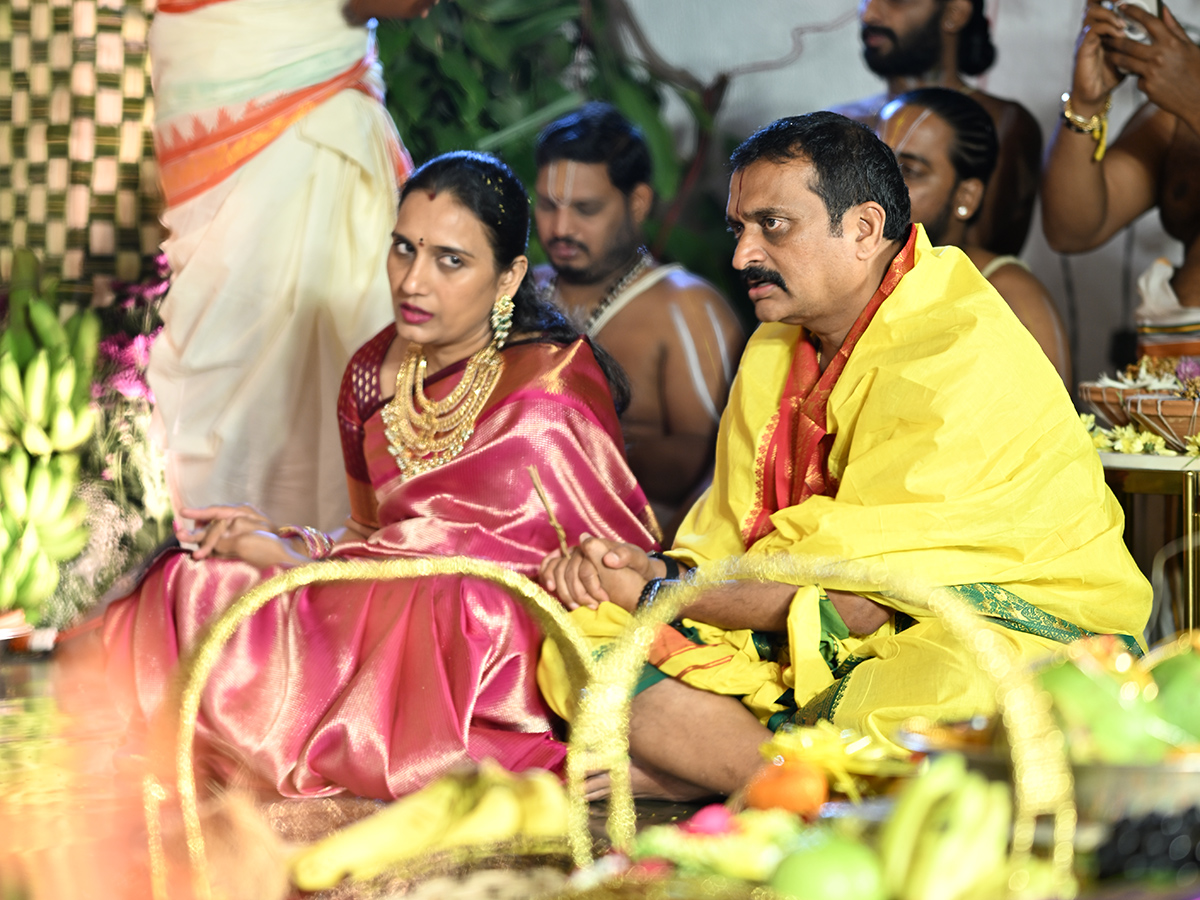 Srinivasa Kalyanam At Producer Bandla Ganesh's Residence Photos4