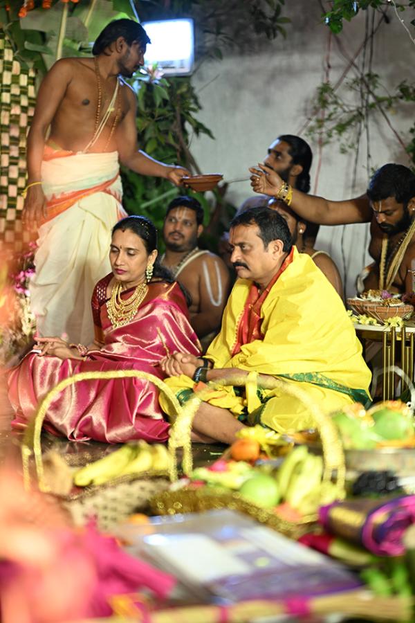 Srinivasa Kalyanam At Producer Bandla Ganesh's Residence Photos5