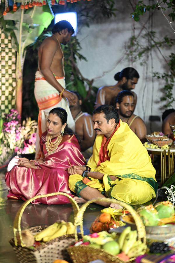 Srinivasa Kalyanam At Producer Bandla Ganesh's Residence Photos6