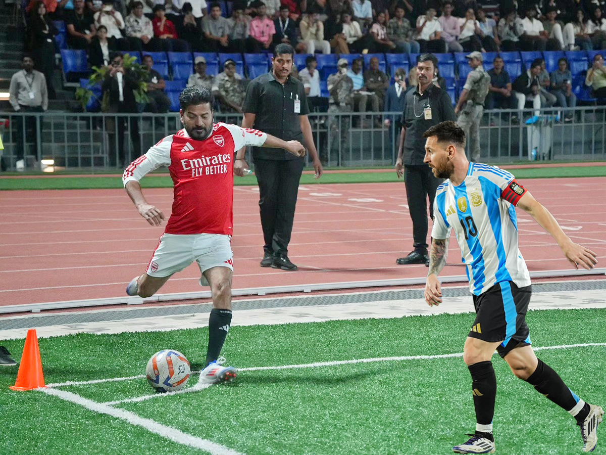 Lionel Messi Football Match : Telangana CM Revanth Reddy Photos1