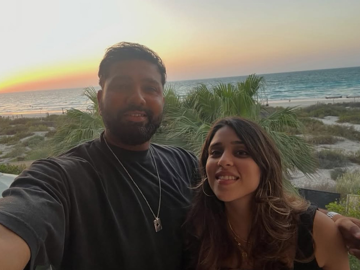 Rohit Sharma pens heartfelt wedding Anniversary Note for wife Ritika Sajdeh Photos14