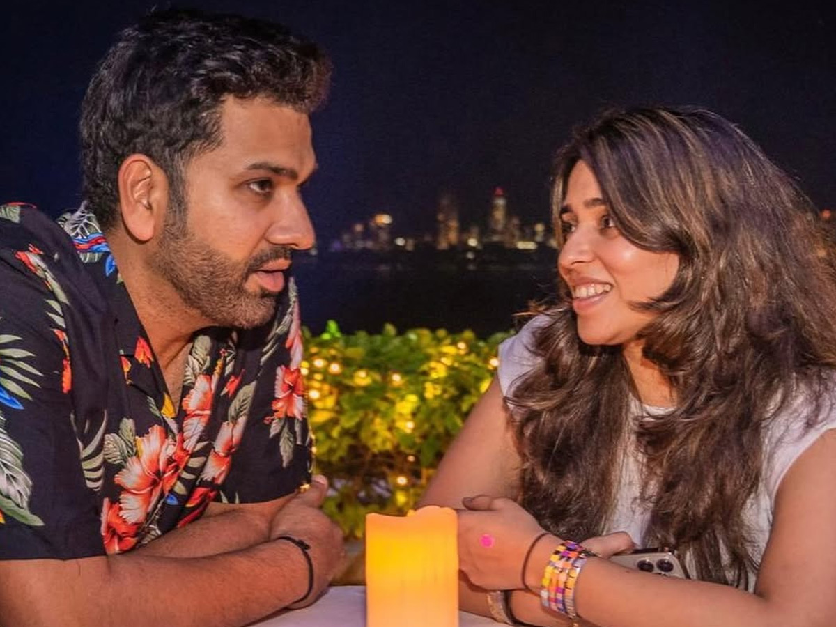 Rohit Sharma pens heartfelt wedding Anniversary Note for wife Ritika Sajdeh Photos2