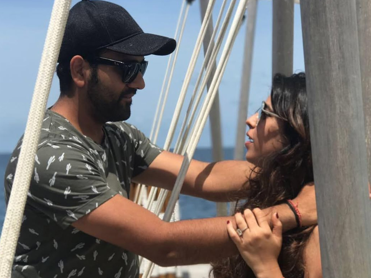Rohit Sharma pens heartfelt wedding Anniversary Note for wife Ritika Sajdeh Photos9