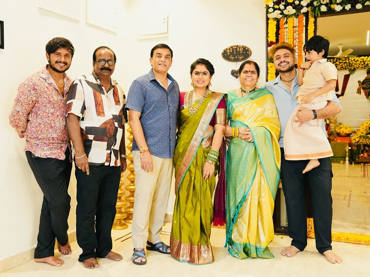 Producer Dil Raju performs special pujas with His wife Photos19