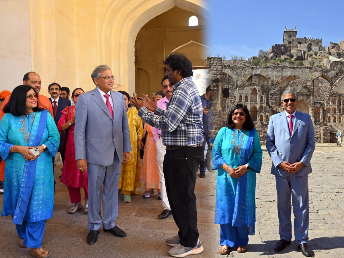 Chief Election Commissioner Gyanesh Kumar during his visit to the historic Golconda Fort on Saturday1