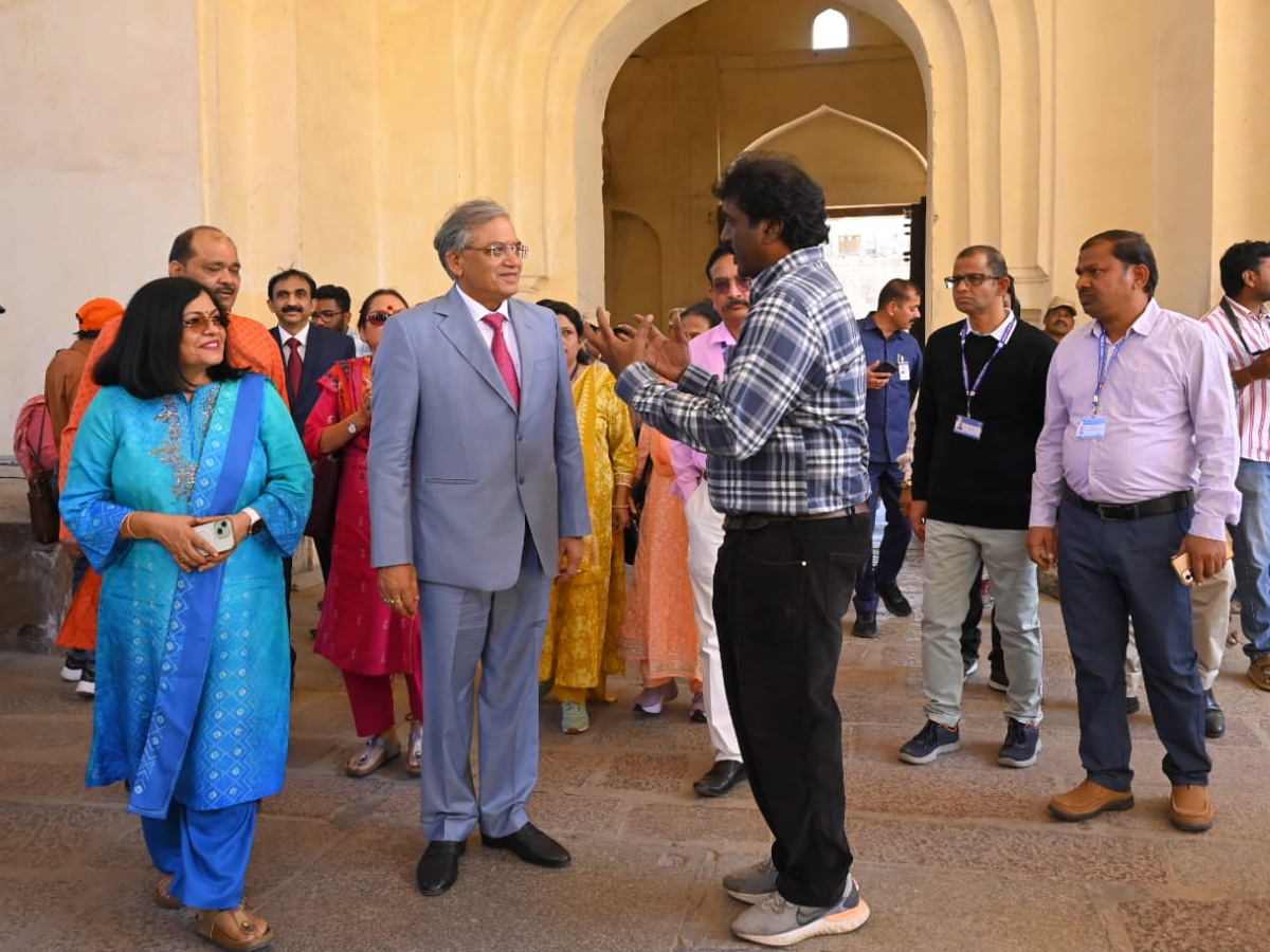 Chief Election Commissioner Gyanesh Kumar during his visit to the historic Golconda Fort on Saturday3