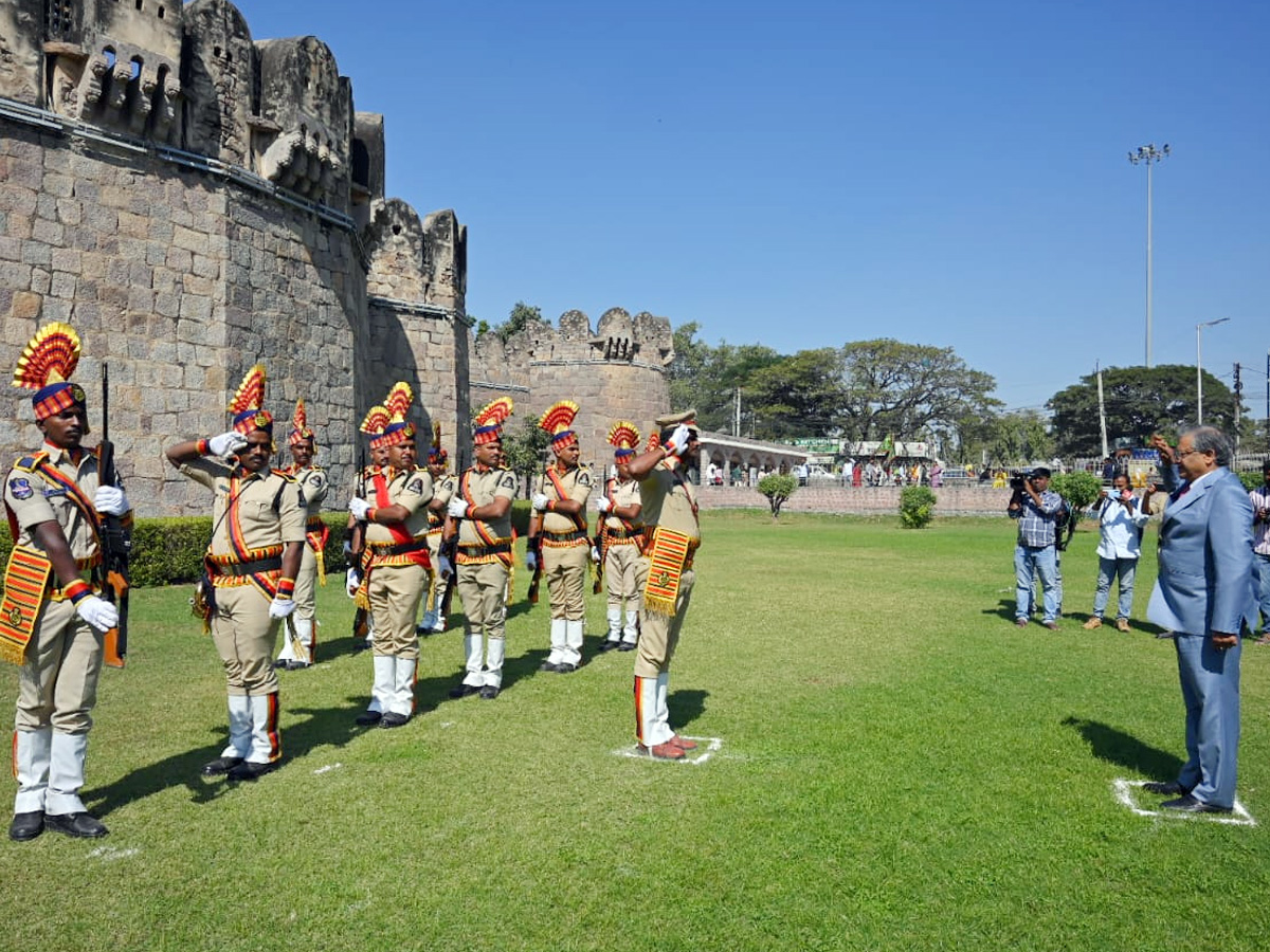 Chief Election Commissioner Gyanesh Kumar during his visit to the historic Golconda Fort on Saturday7