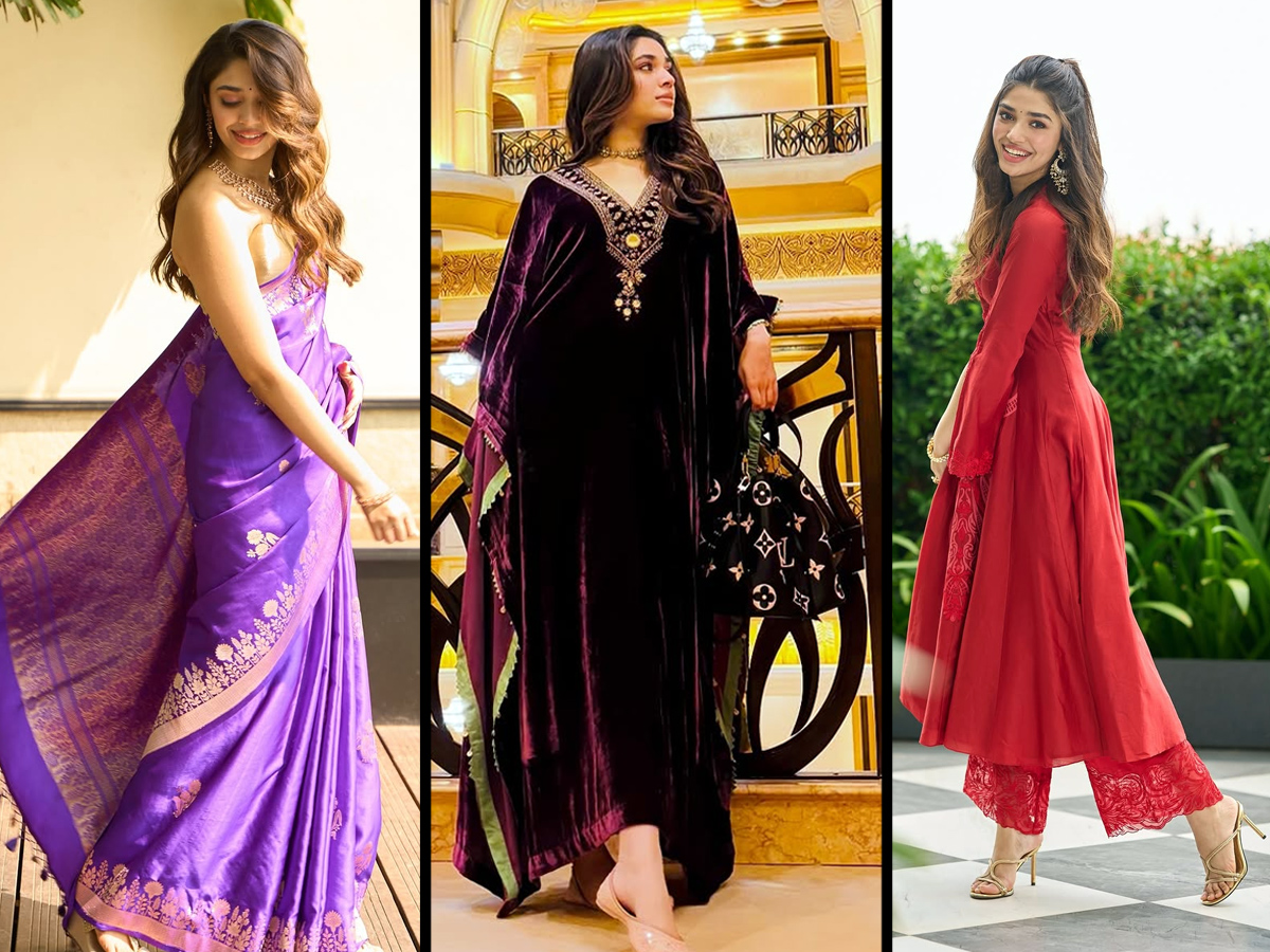 Krithi Shetty in a colorful saree The beauty shared photos for her fans.1