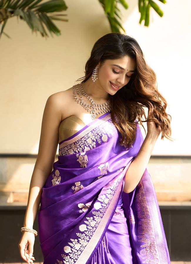 Krithi Shetty in a colorful saree The beauty shared photos for her fans.13