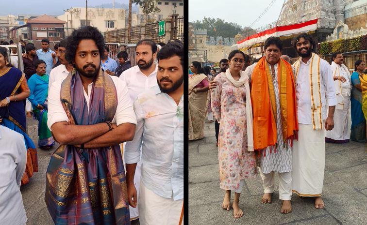Roshan and comedian Raghu in the service of Lord Venkateswara at Tirumala (Photos)1