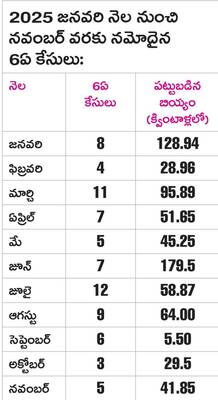 11 నెలల్లో 77 కేసుల నమోదు 2