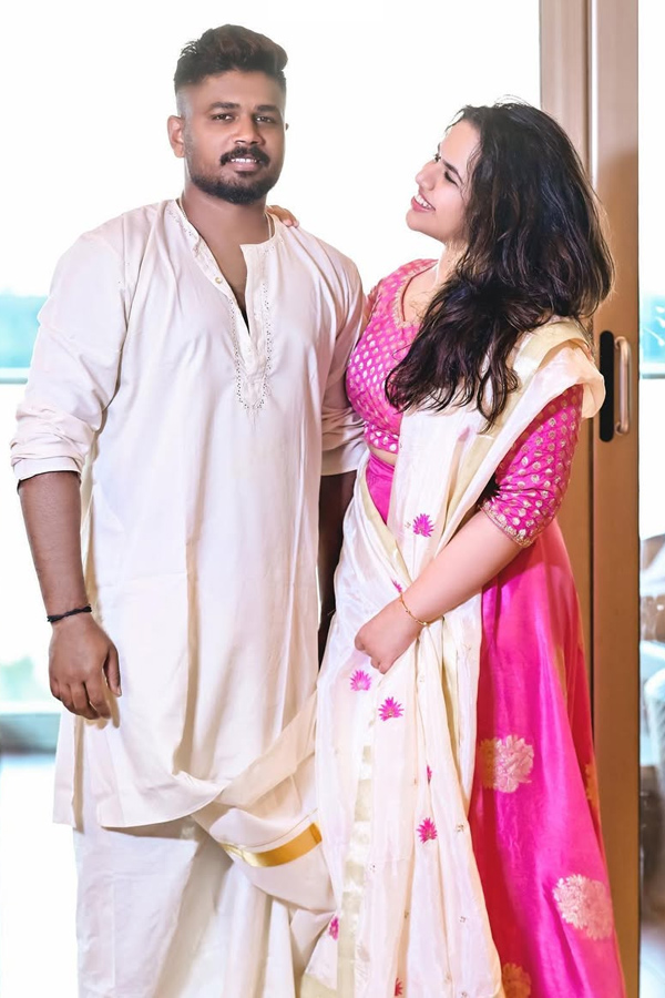 Sanju Samson wishes wife on 7th Wedding Anniversary Special Photos12