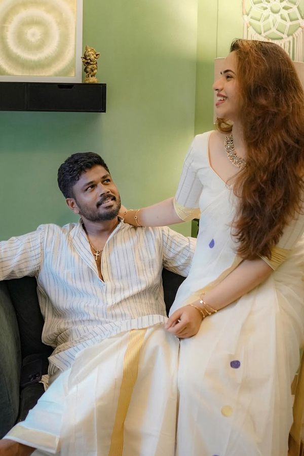 Sanju Samson wishes wife on 7th Wedding Anniversary Special Photos16