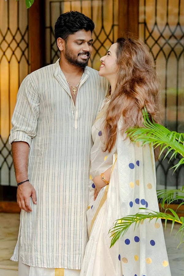 Sanju Samson wishes wife on 7th Wedding Anniversary Special Photos17