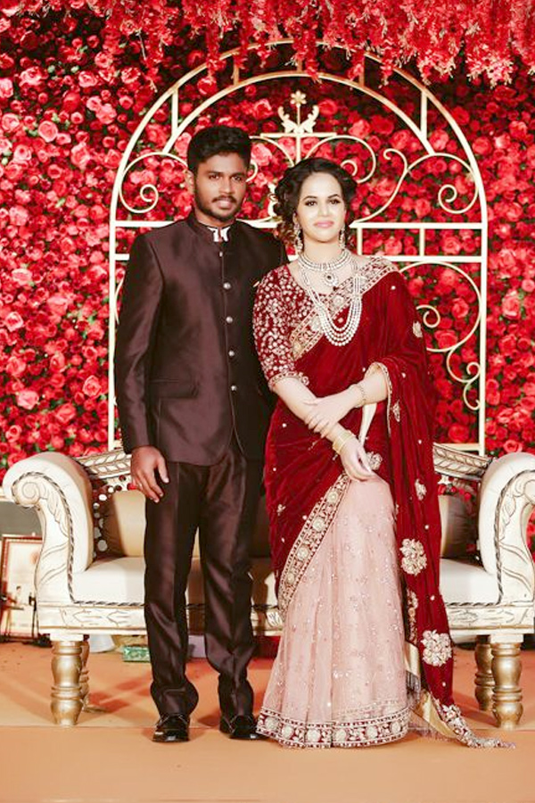 Sanju Samson wishes wife on 7th Wedding Anniversary Special Photos5