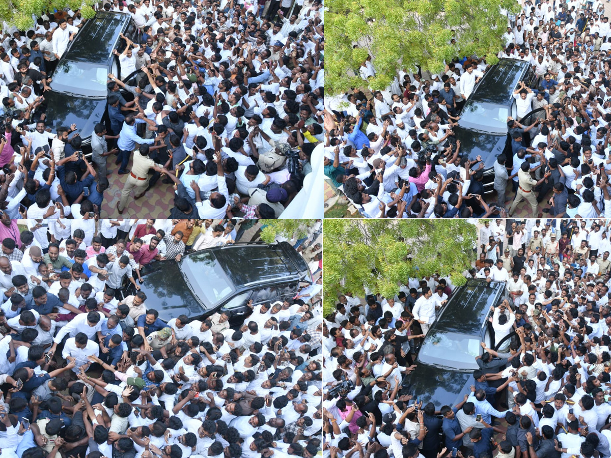 YS Jagan Receives Grand Welcome At Pulivendula Photos1