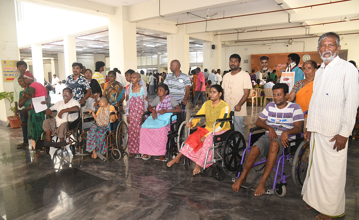 tirupati handicapped people Troubles To New pension3