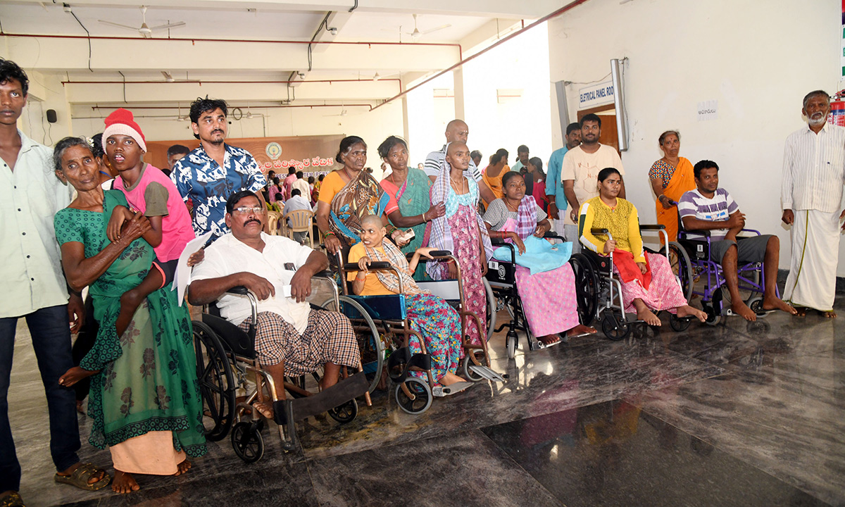 tirupati handicapped people Troubles To New pension5