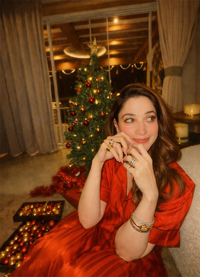 Actress Tamannaah Bhatia Christmas 2025 Celebrations3