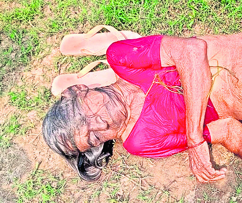 చెరువులో పడి వృద్ధురాలి మృతి 
1