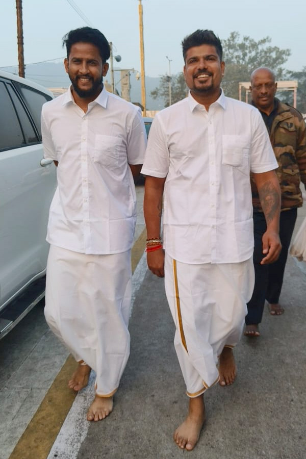 Indian cricket player Karn Sharma Visit Tirumala Photos2