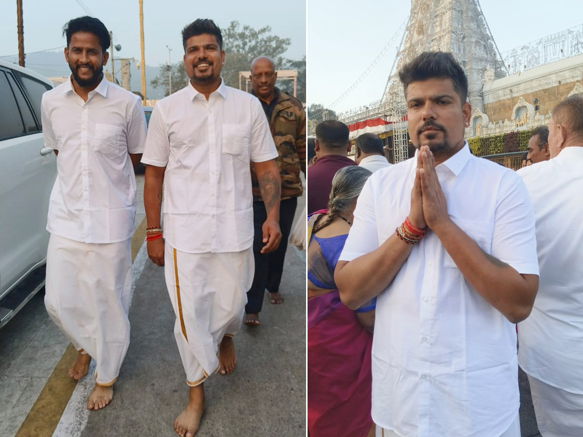 Indian cricket player Karn Sharma Visit Tirumala Photos1