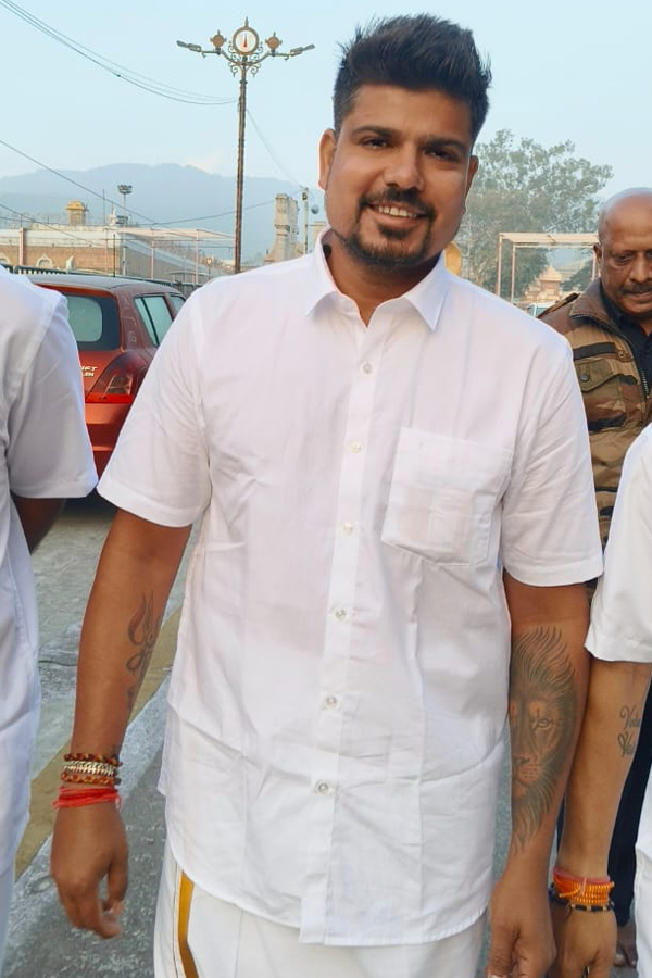 Indian cricket player Karn Sharma Visit Tirumala Photos4