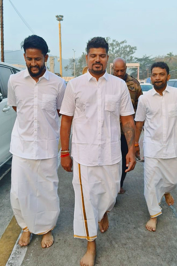 Indian cricket player Karn Sharma Visit Tirumala Photos5