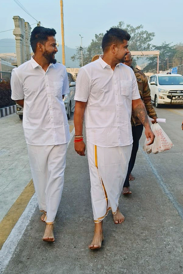 Indian cricket player Karn Sharma Visit Tirumala Photos7