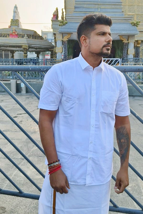 Indian cricket player Karn Sharma Visit Tirumala Photos8