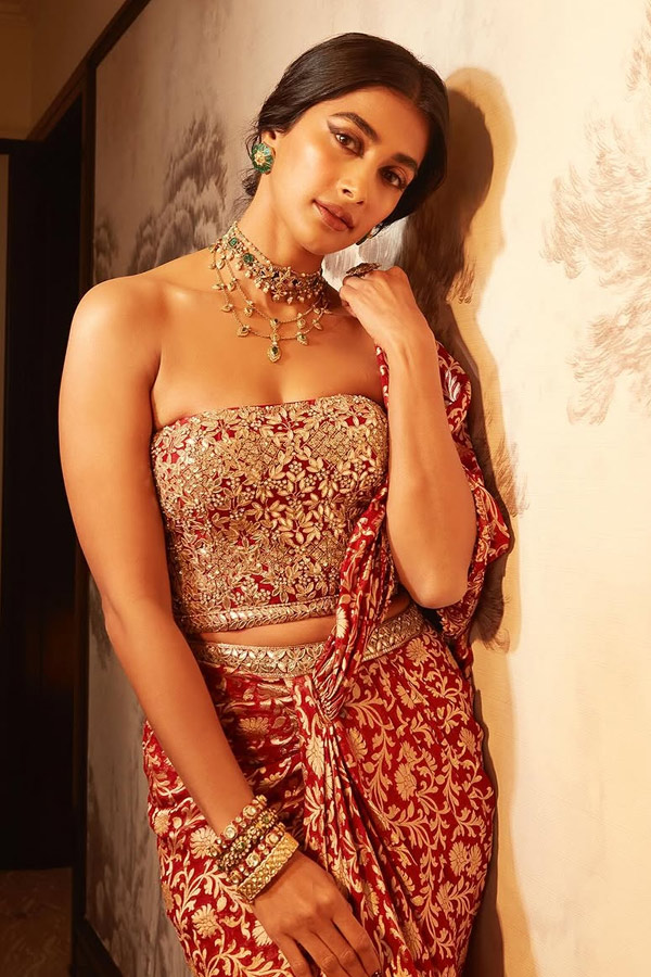 Actress Pooja Hegde At Jana Nayagan event Photos13