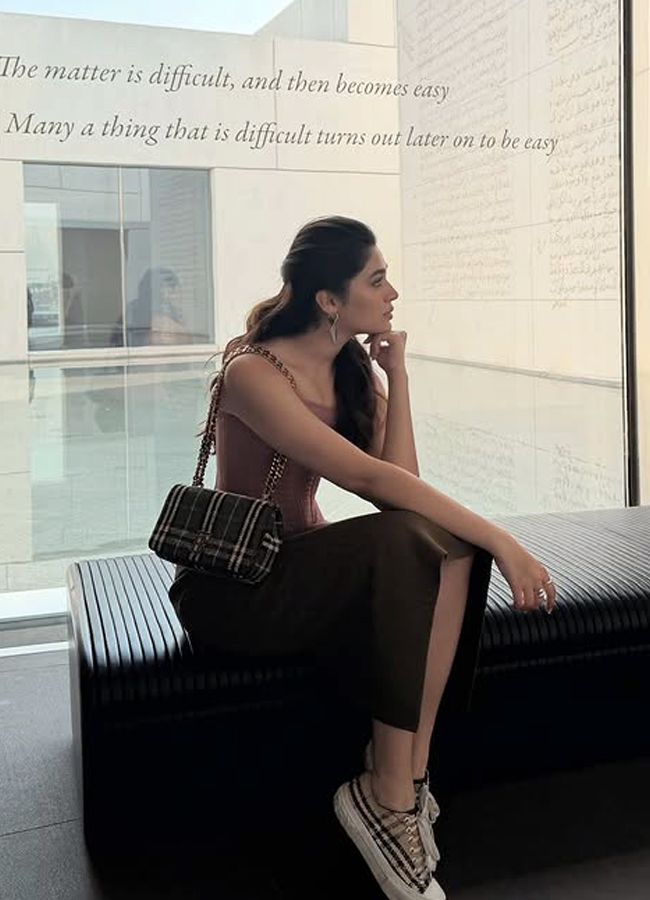 Uppena movie beauty Krithi Shetty enjoying her vacation in Abu Dhabi: Photos14