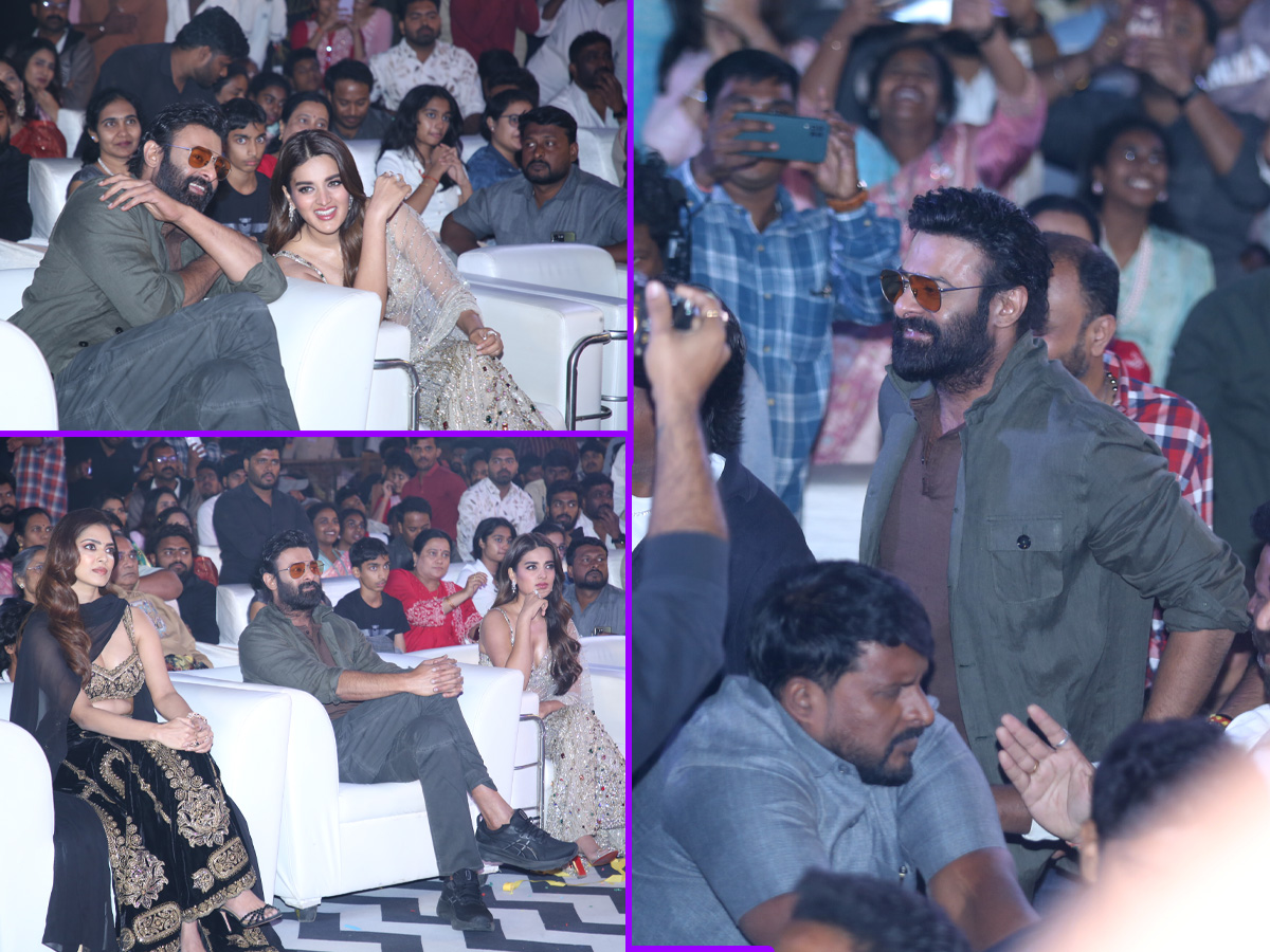 Fans created a buzz at Prabhas's Raja Saab pre-release event Photos.1