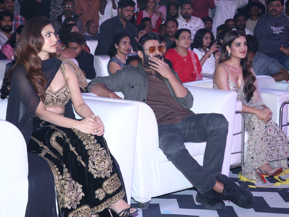 Fans created a buzz at Prabhas's Raja Saab pre-release event Photos.11