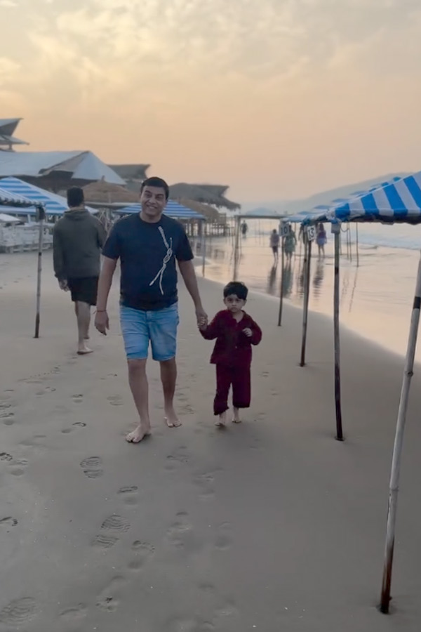 Producer Dil Raju garu spending joyful moments at the beach with his family2