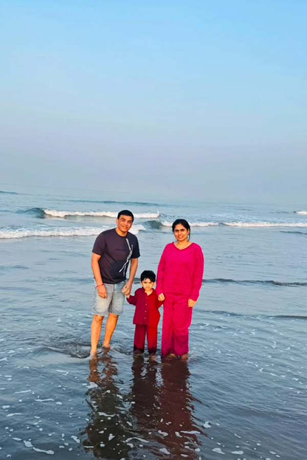 Producer Dil Raju garu spending joyful moments at the beach with his family11