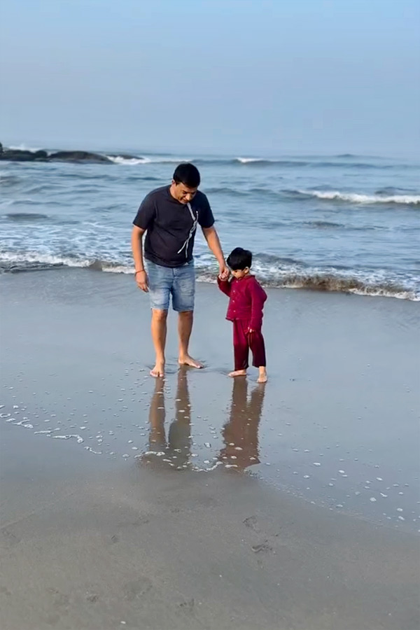 Producer Dil Raju garu spending joyful moments at the beach with his family12