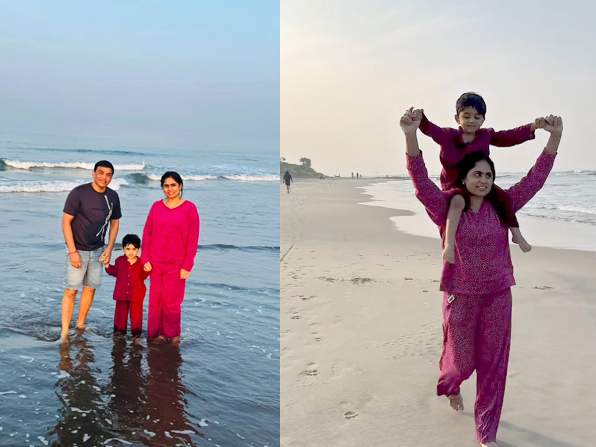 Producer Dil Raju garu spending joyful moments at the beach with his family1