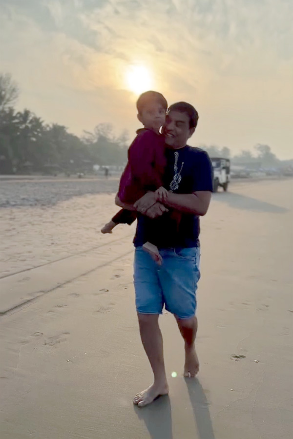 Producer Dil Raju garu spending joyful moments at the beach with his family6